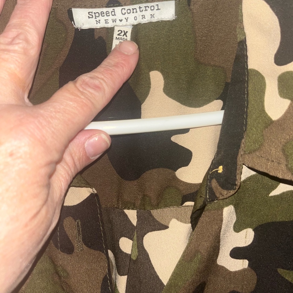 Speed Control Camouflage Blouse - Green and Brown